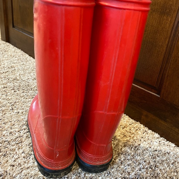 Lacrosse Red Rubber Rain Boots Size 5 - Picture 3 of 7